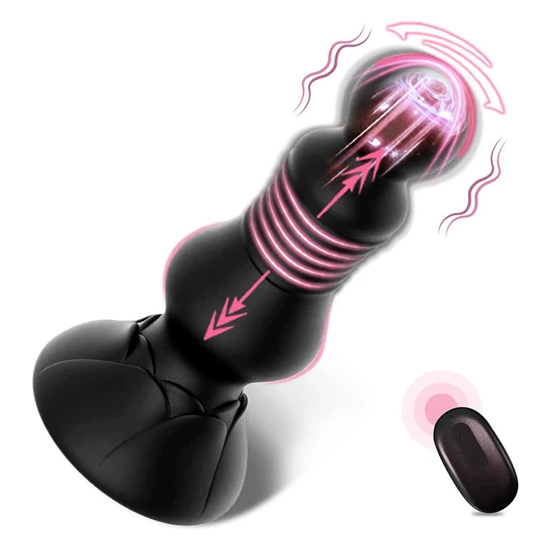 Remote_Control_Retractable_Rose_Vibrating_Anal_Plug