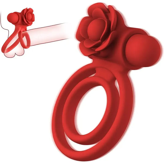 Rose Vibrating Cock Ring