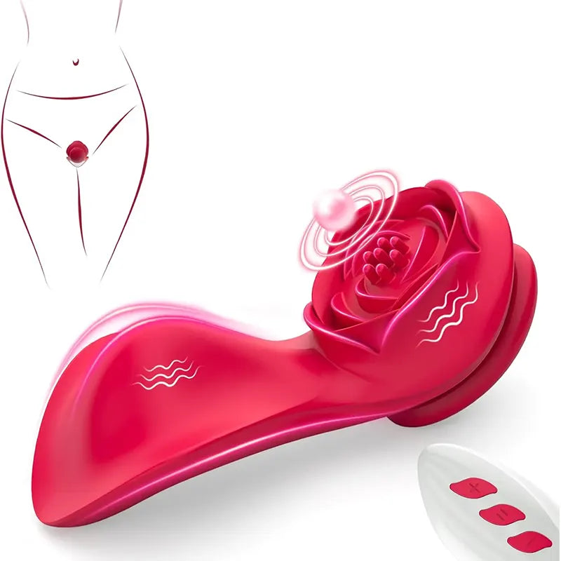 Rose Panty Vibrator - Discreet On-the-Go Pleasure