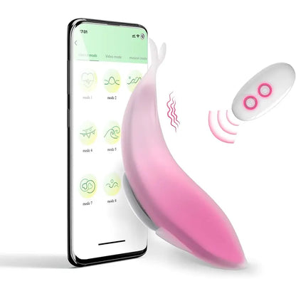 Remote Control Whale Clitoral Wearable Vibrator