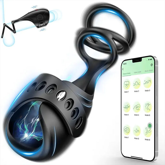 Adjustable Automatic Penis Vibrator with APP Control