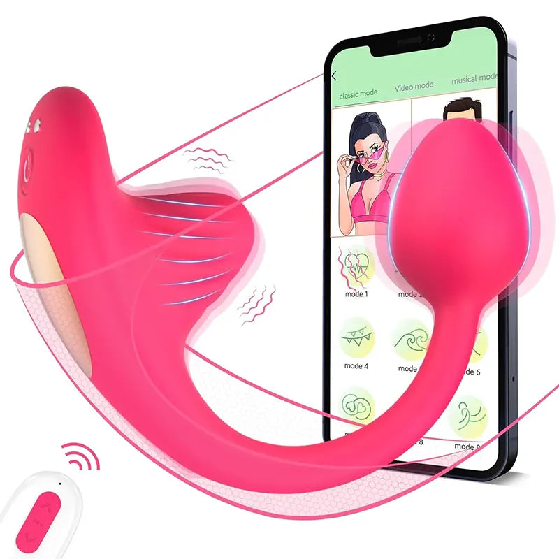 Dual-Motor App-Controlled Wearable Panty Vibrator