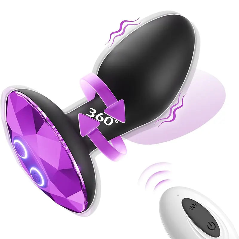 Vortex Thrill Rotating Vibrating Anal Plug