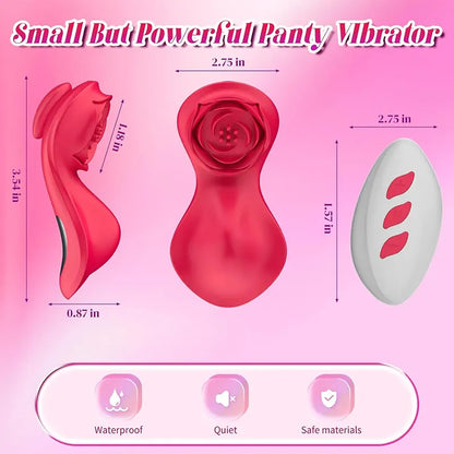 Rose Panty Vibrator - Discreet On-the-Go Pleasure