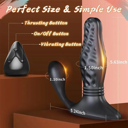 ThrustWave Dual-Head Vibrating & Thrusting Prostate Massager