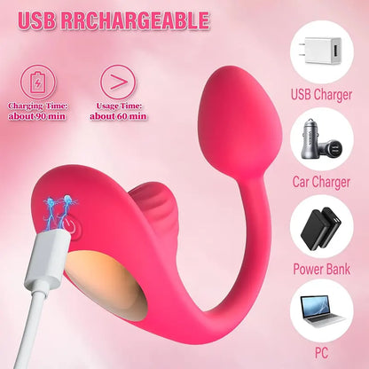 Dual-Motor App-Controlled Wearable Panty Vibrator