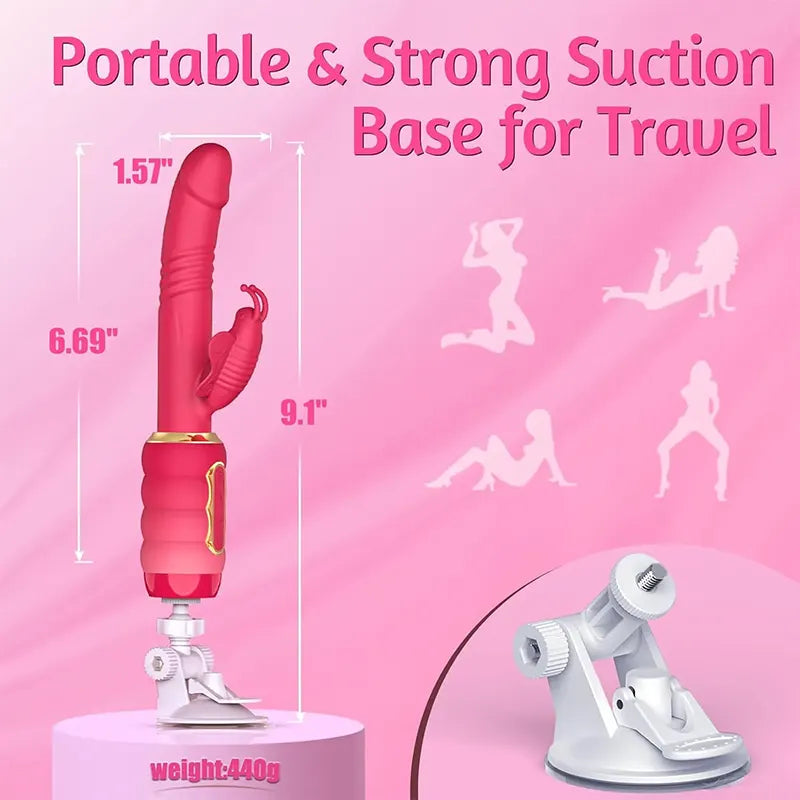 Butterfly Insertion Vibrating Dildo