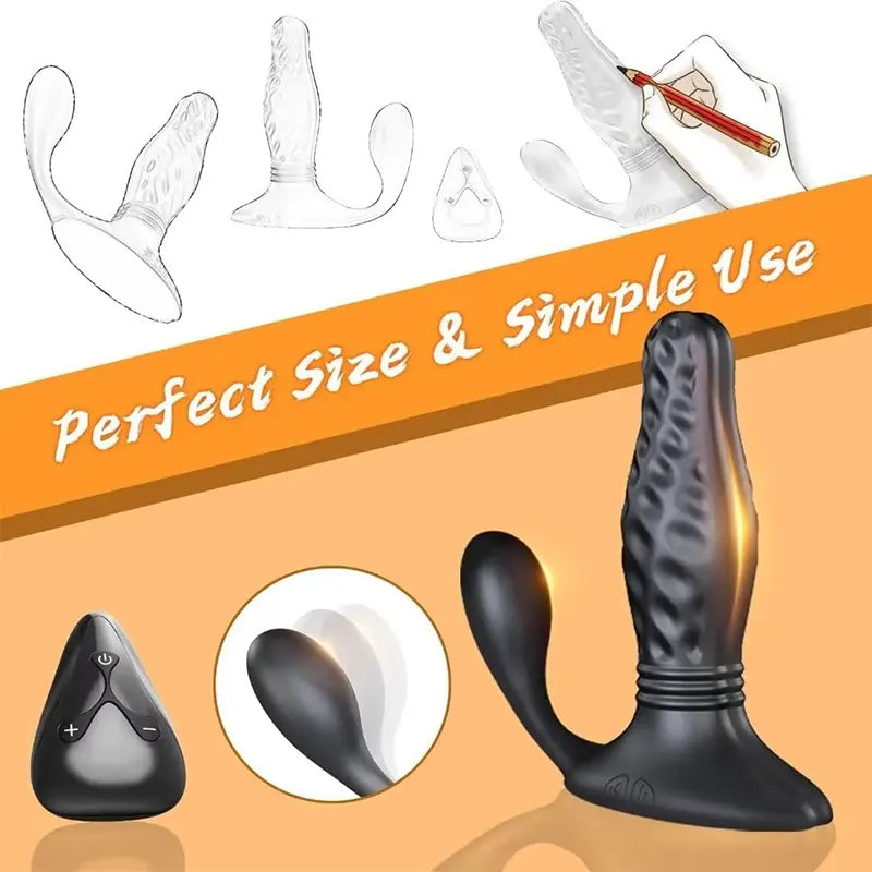 ThrustWave Dual-Head Vibrating & Thrusting Prostate Massager