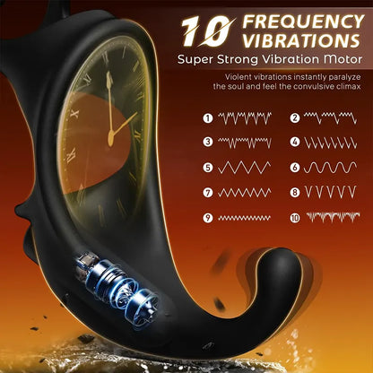 ProVibe 10-Mode Wearable Prostate Vibrating Cock Ring