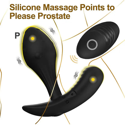 Remote Control P-Point Vibration Stimulation Plug