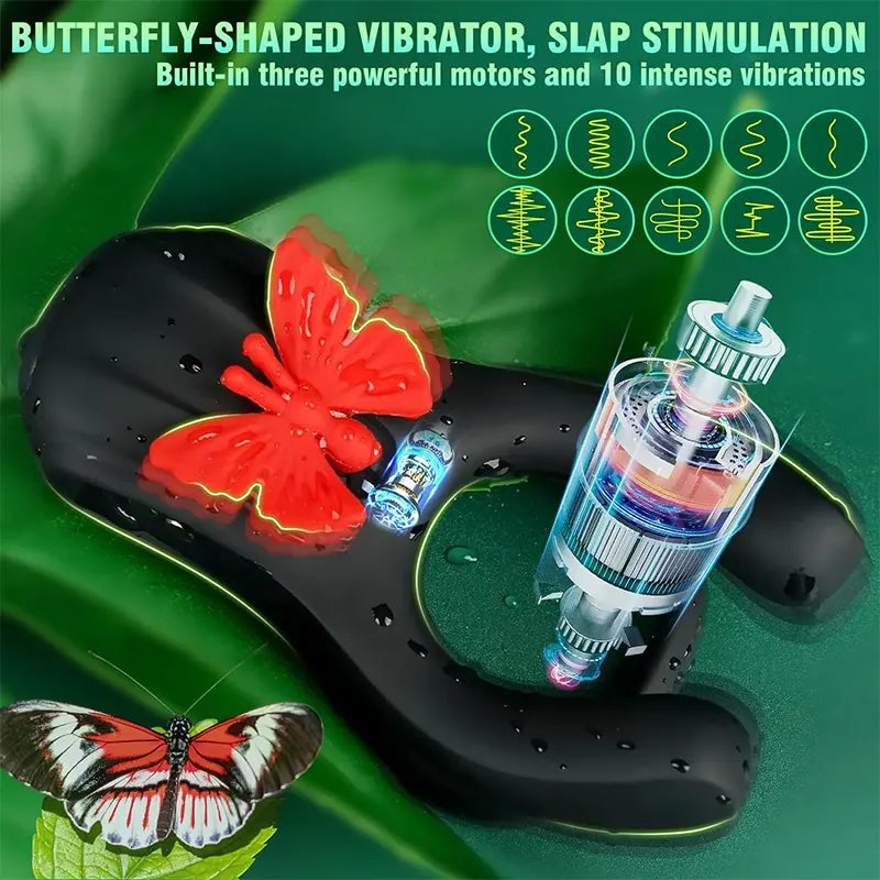 Butterfly Vibrating Cock Rings for Couples