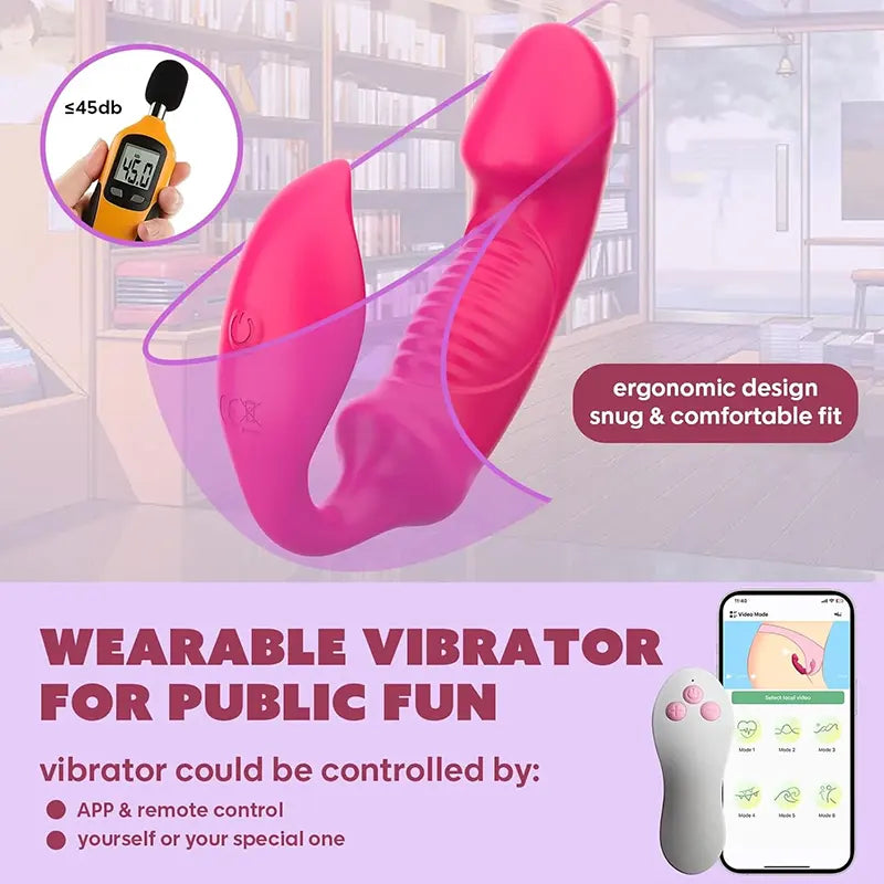 Dual Stimulation Wearable Pleasure Vibrator