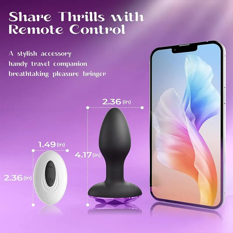 Vortex Thrill Rotating Vibrating Anal Plug