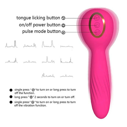 Tongue Licking Heated Vibrator