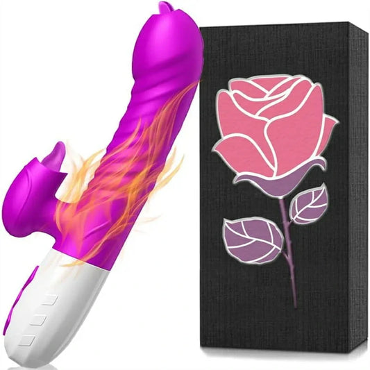 Realistic Tongue-Licking Vibrator with Heating Function