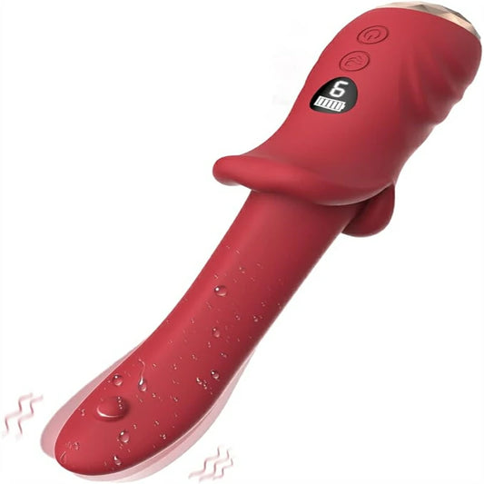 LCD Tongue Vibrator: 9 Modes of Intense Pleasure