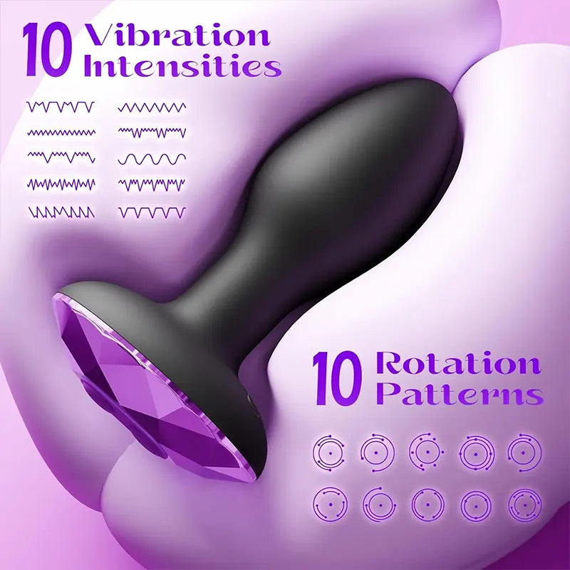 Vortex Thrill Rotating Vibrating Anal Plug