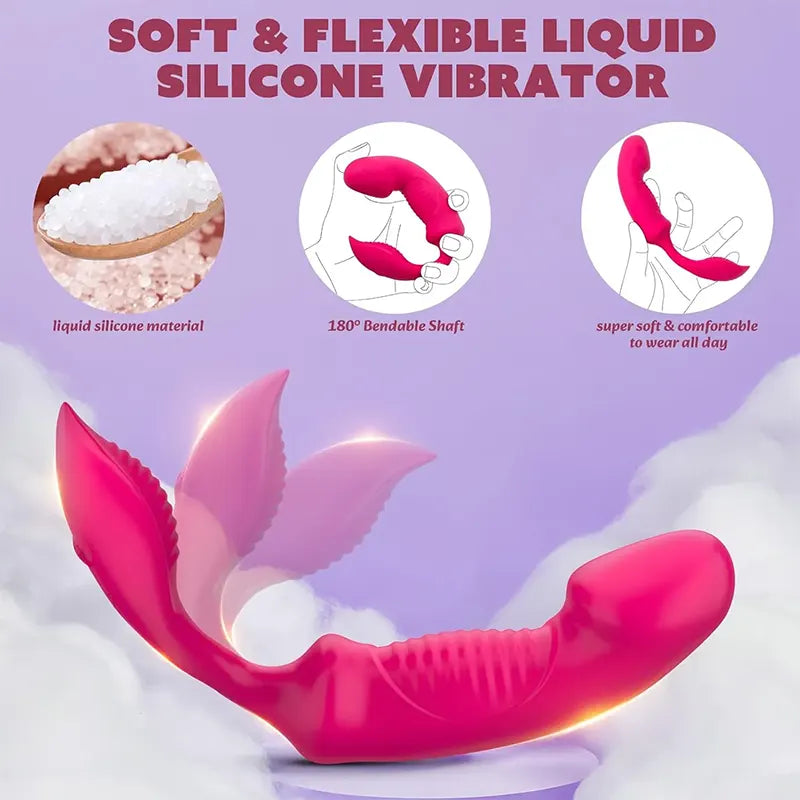 Dual Stimulation Wearable Pleasure Vibrator