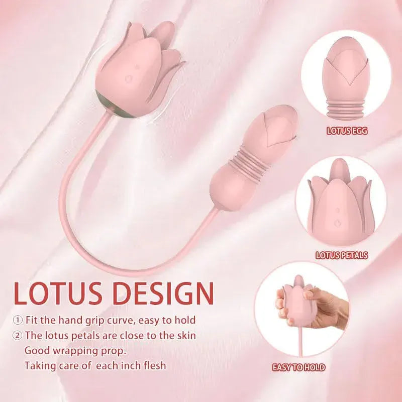 Rose Duo Action Vibrator