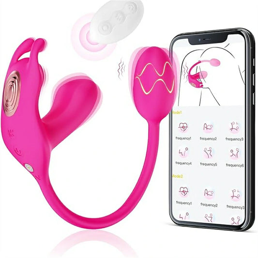 Rabbit Ear Wearable Vibrator with Remote Control