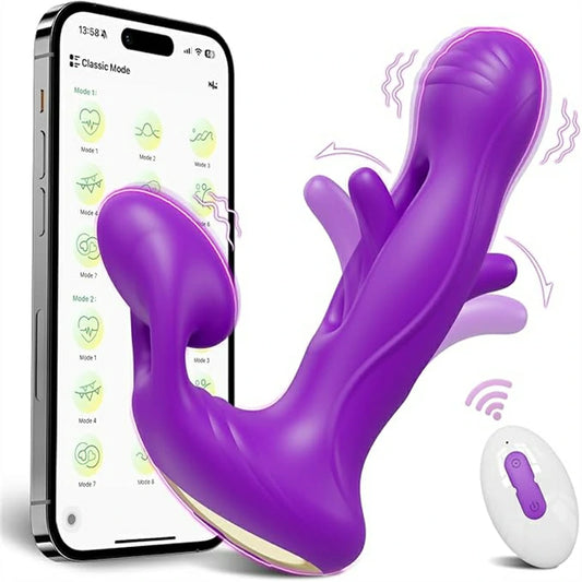 4-in-1 App Controlled Tap Remote Control Vibrator