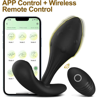 Remote Control P-Point Vibration Stimulation Plug