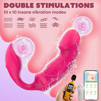 Dual Stimulation Wearable Pleasure Vibrator