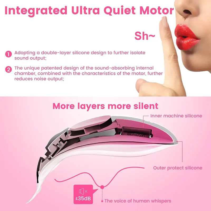 Remote Control Whale Clitoral Wearable Vibrator