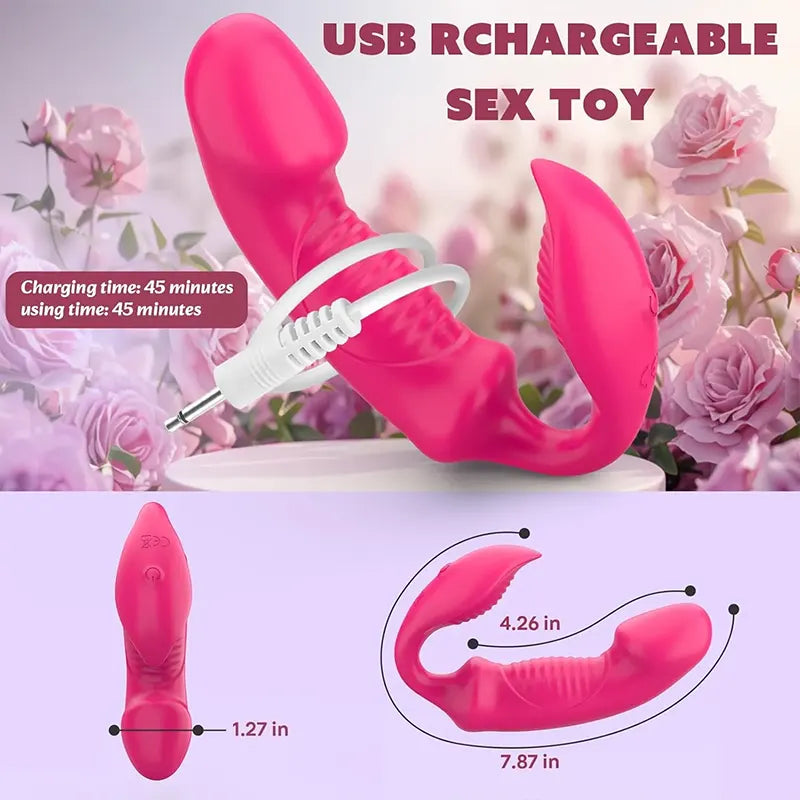 Dual Stimulation Wearable Pleasure Vibrator