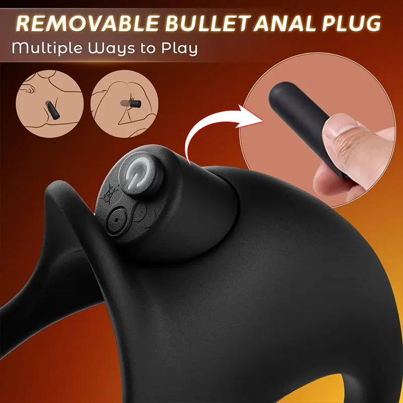 ProVibe 10-Mode Wearable Prostate Vibrating Cock Ring