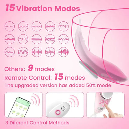 Remote Control Whale Clitoral Wearable Vibrator