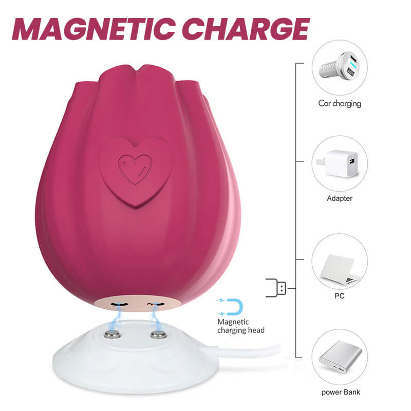 Heartfelt Rose Suction Pleasure Device