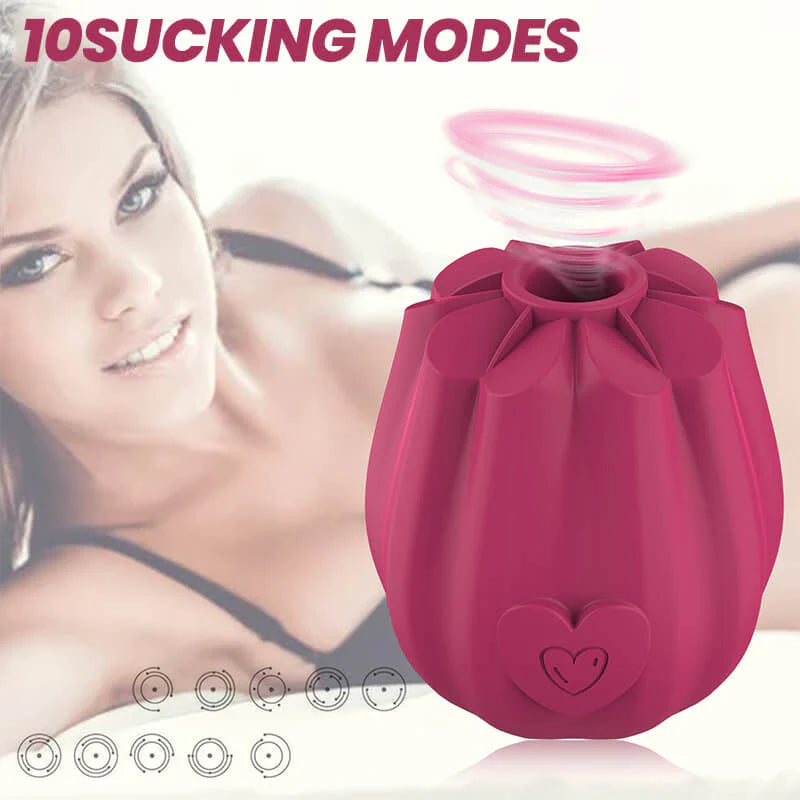 Heartfelt Rose Suction Pleasure Device