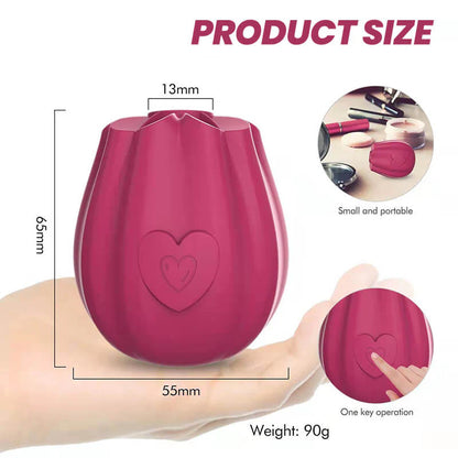 Heartfelt Rose Suction Pleasure Device