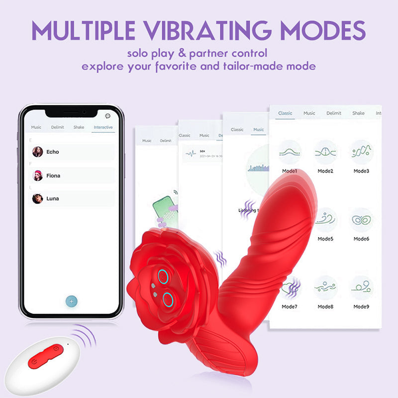 rose toy clit sucker vibrator red