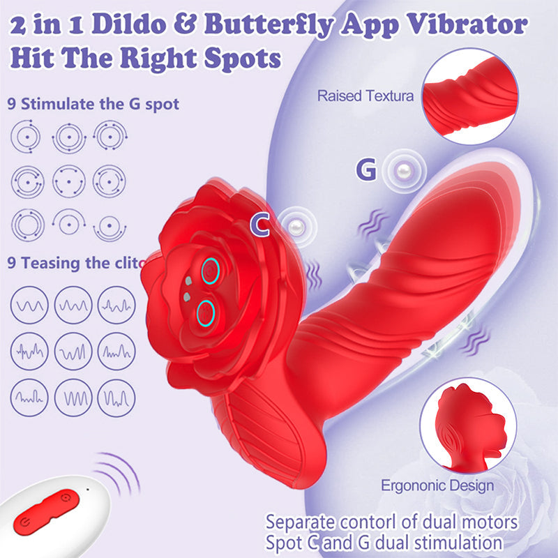 rose toy clit sucker vibrator red